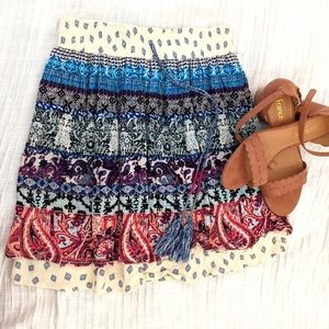 Colorful beach skirt